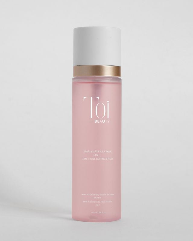 Spray fixatif apaisant à la rose 3 en 1