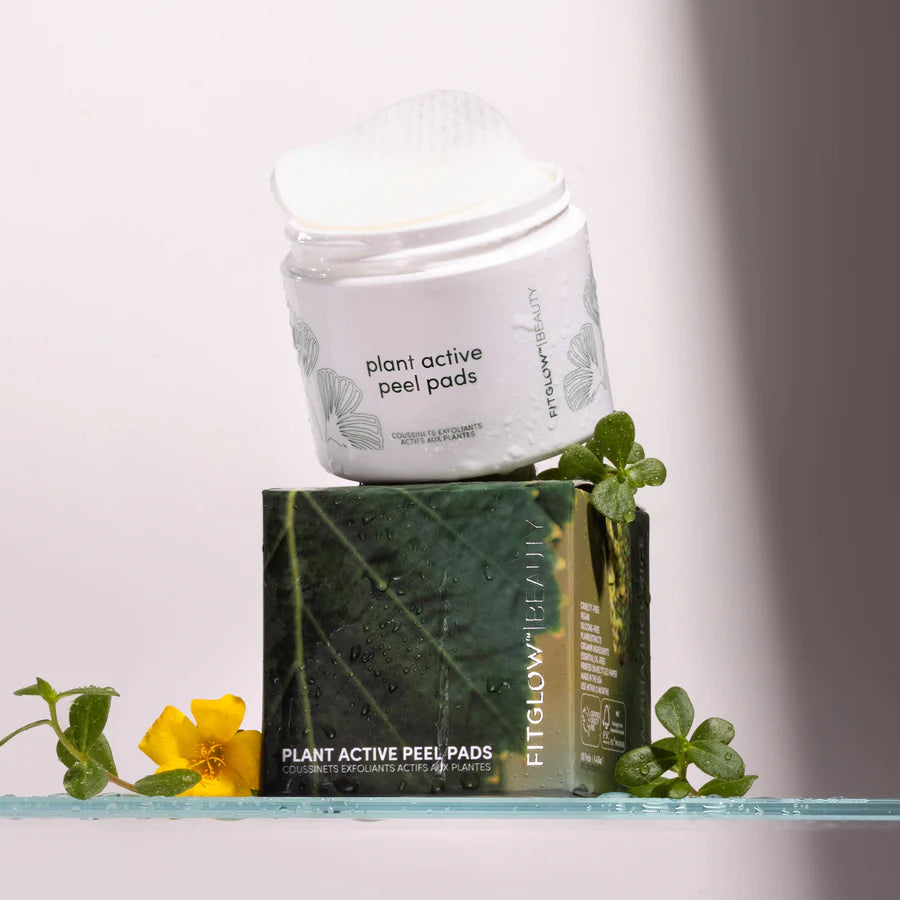 Coussinets exfoliants actifs aux plantes